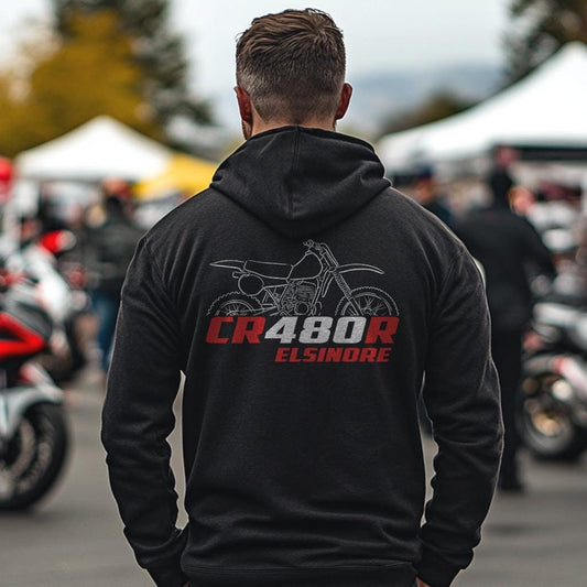 Honda CR480R Elsinore Inspired Hoodie - Motorcycle Sweatshirt