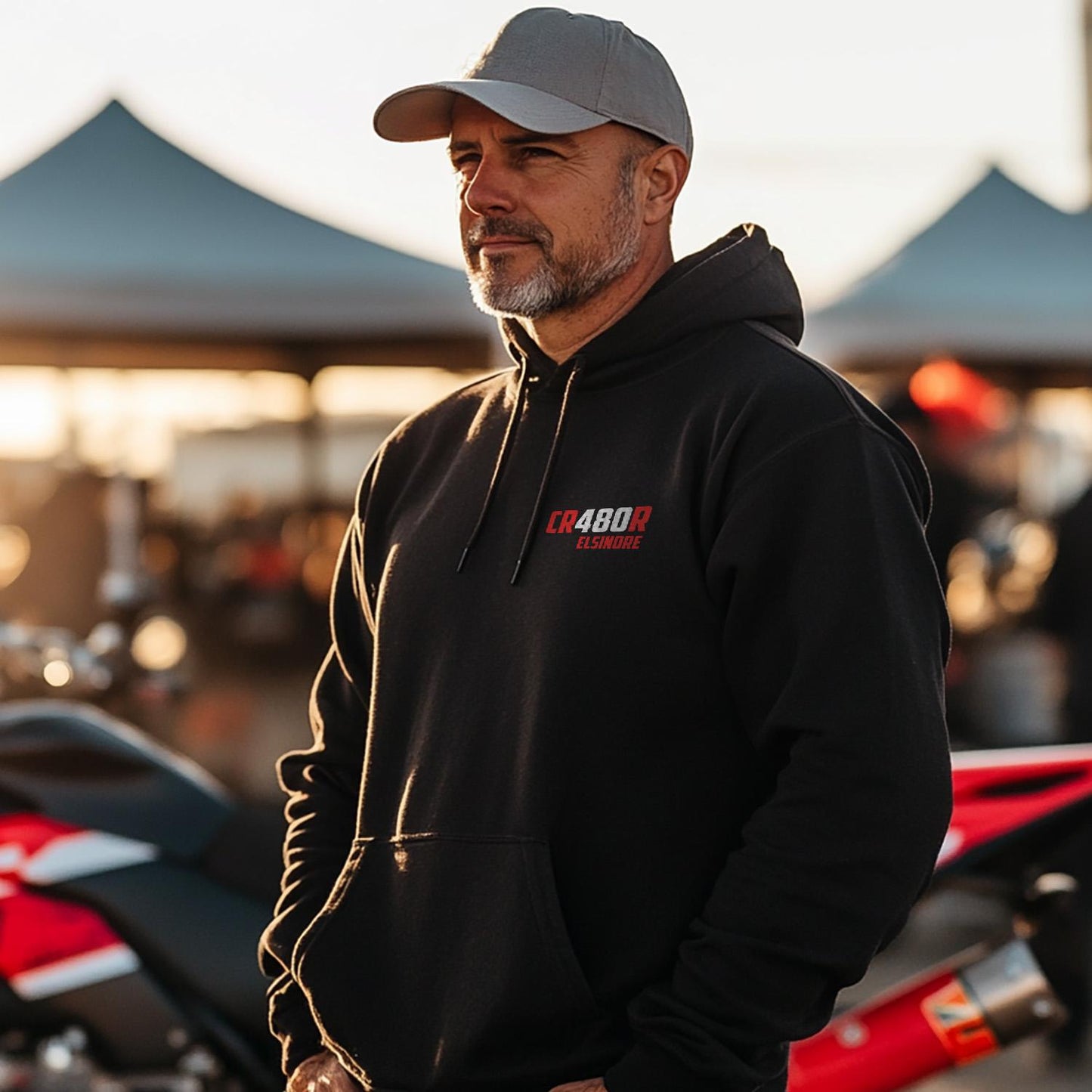 Honda CR480R Elsinore Inspired Hoodie - Motorcycle Sweatshirt