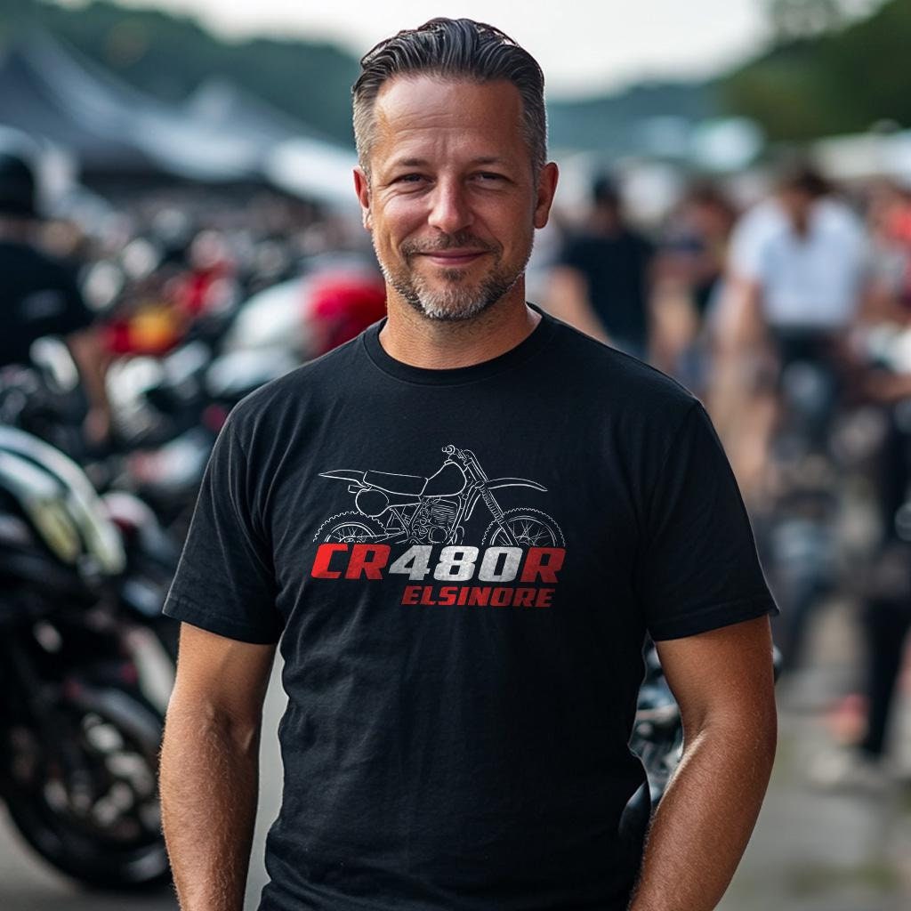 Honda CR480R Elsinore Inspired T-Shirt - Motorcycle Tee Shirt