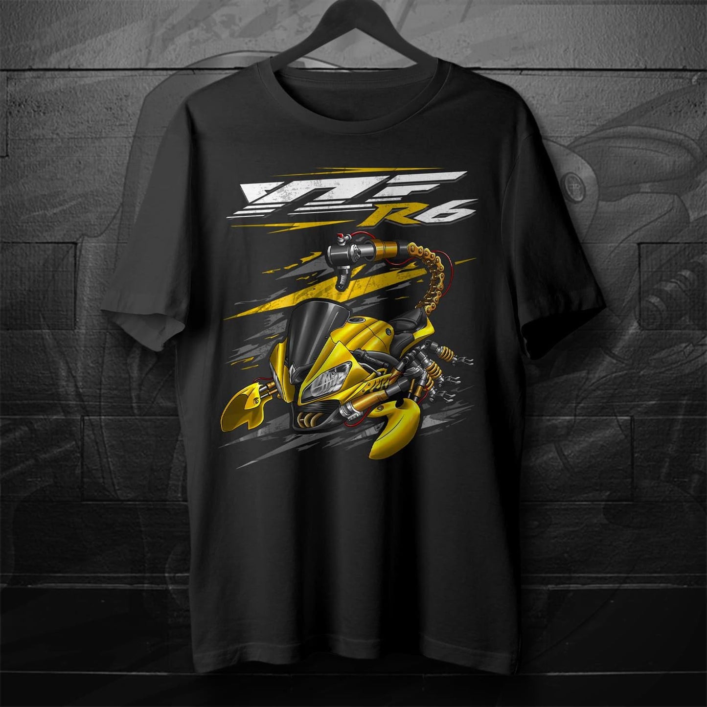 Yamaha YZF-R6 2008-09 Inspired T-Shirt - Motorcycle Tee Shirt