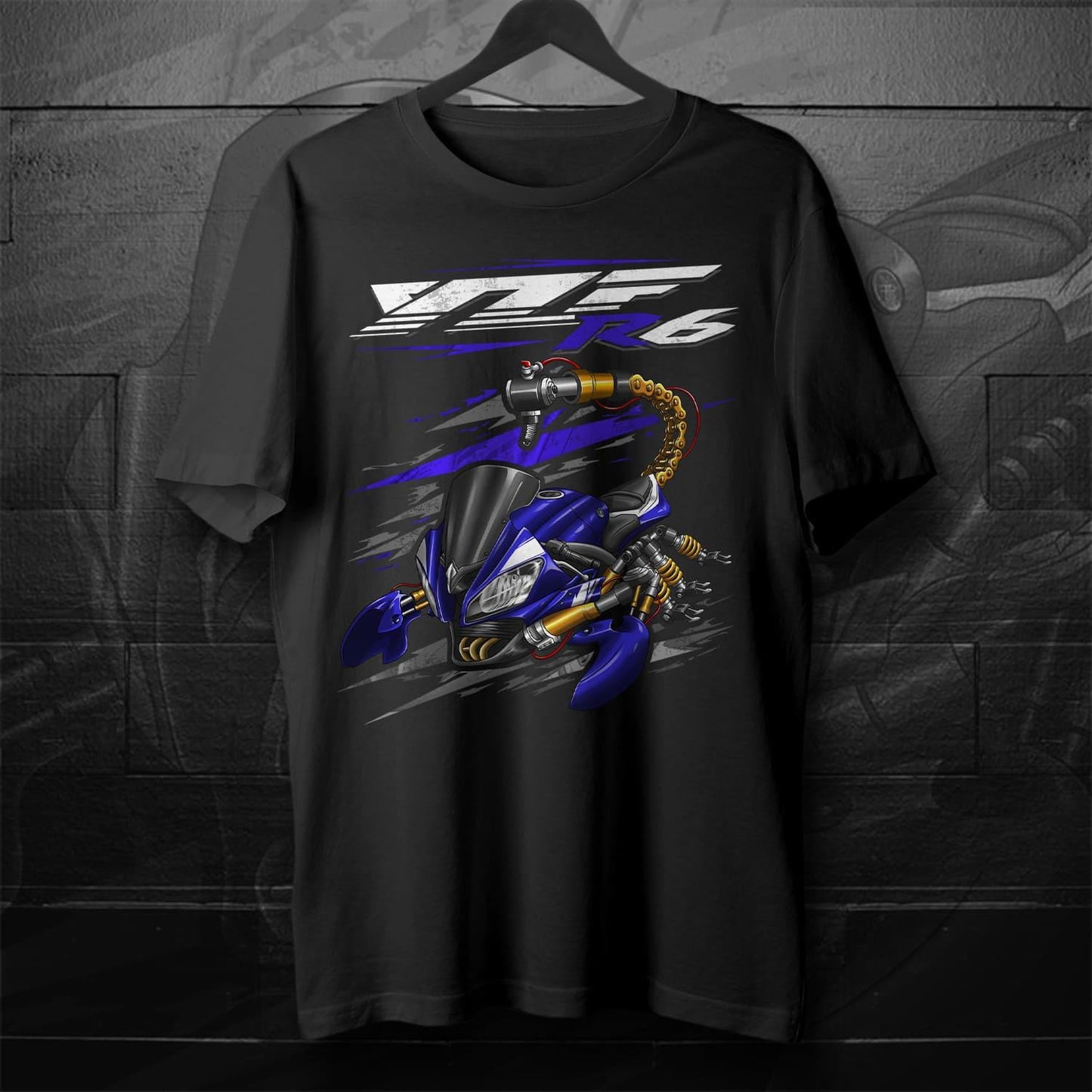Yamaha YZF-R6 2008-09 Inspired T-Shirt - Motorcycle Tee Shirt