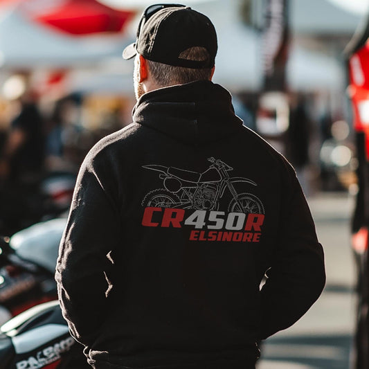 Honda CR450R Elsinore 1981 Inspired Hoodie - Motorcycle Sweatshirt