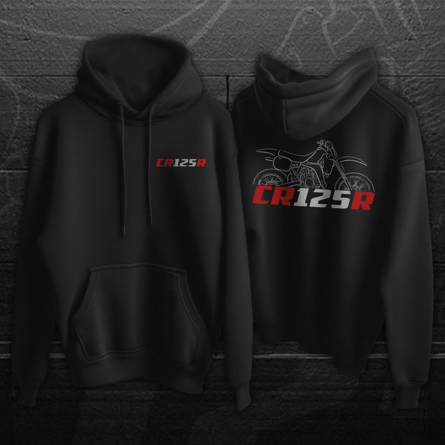 Honda CR125R 1983-1990 Inspired Hoodies - Motorcycle Sweatshirt