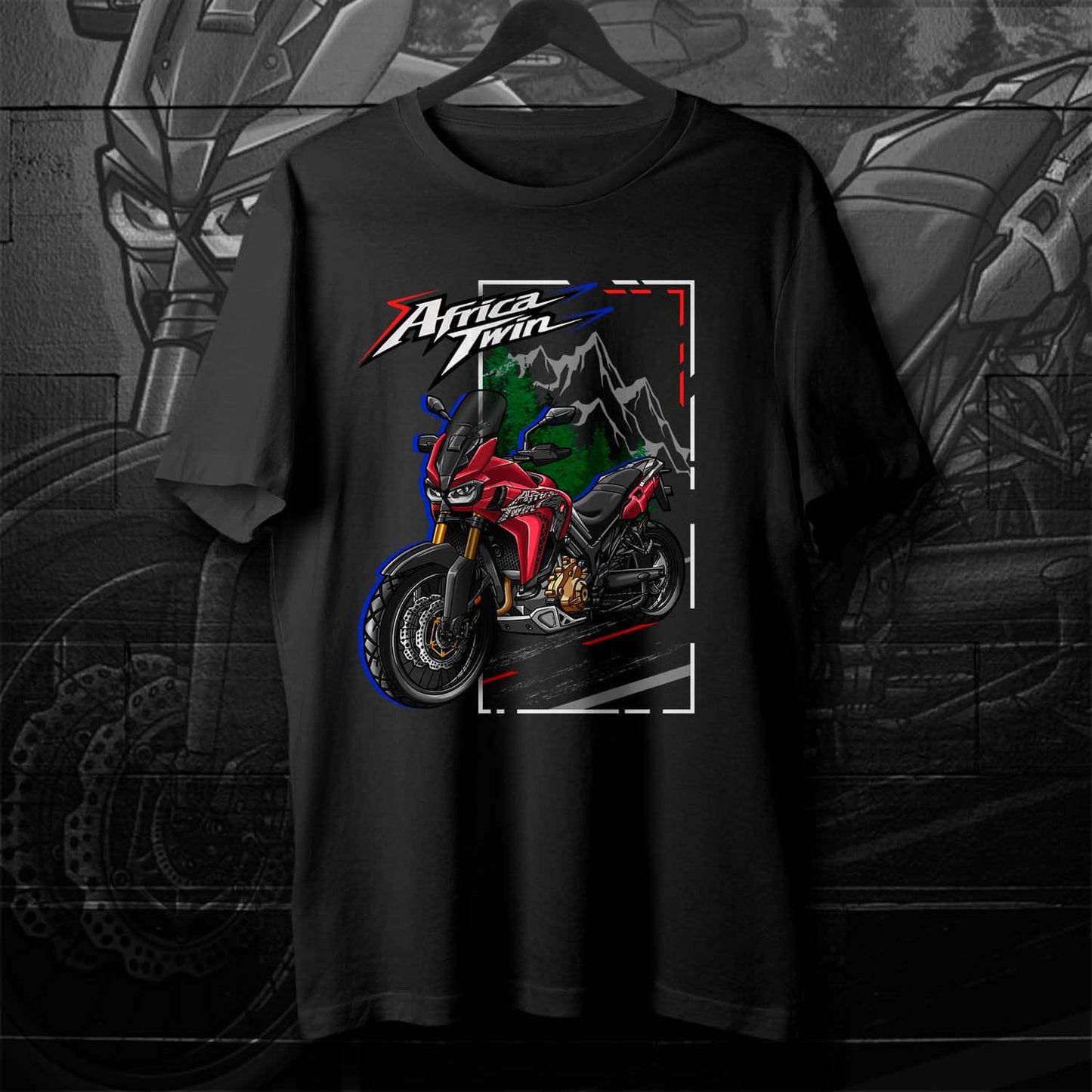 Honda CRF1000L Africa Twin 2016-19 Inspired T-Shirt - ADV Motorcycle Tee Shirt
