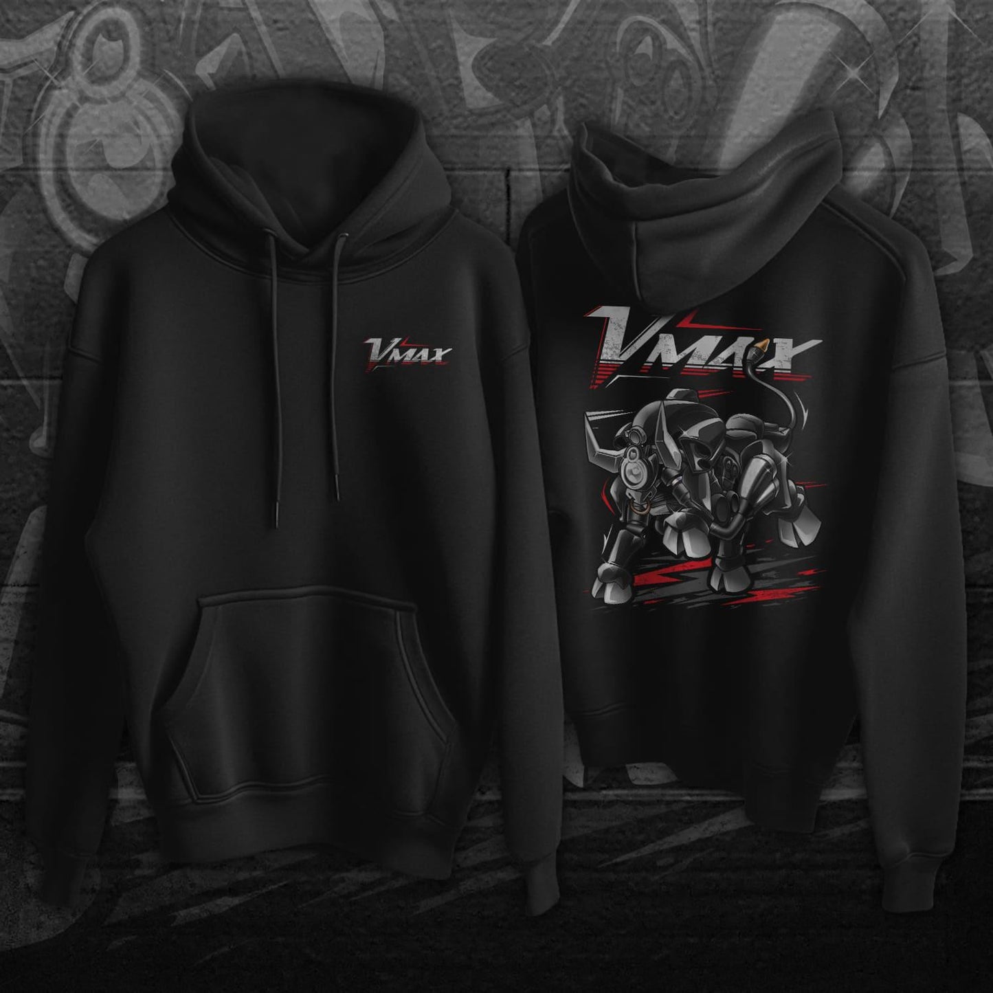 Yamaha VMax Inspired Hoodies - Motorcycle Sweatshirt