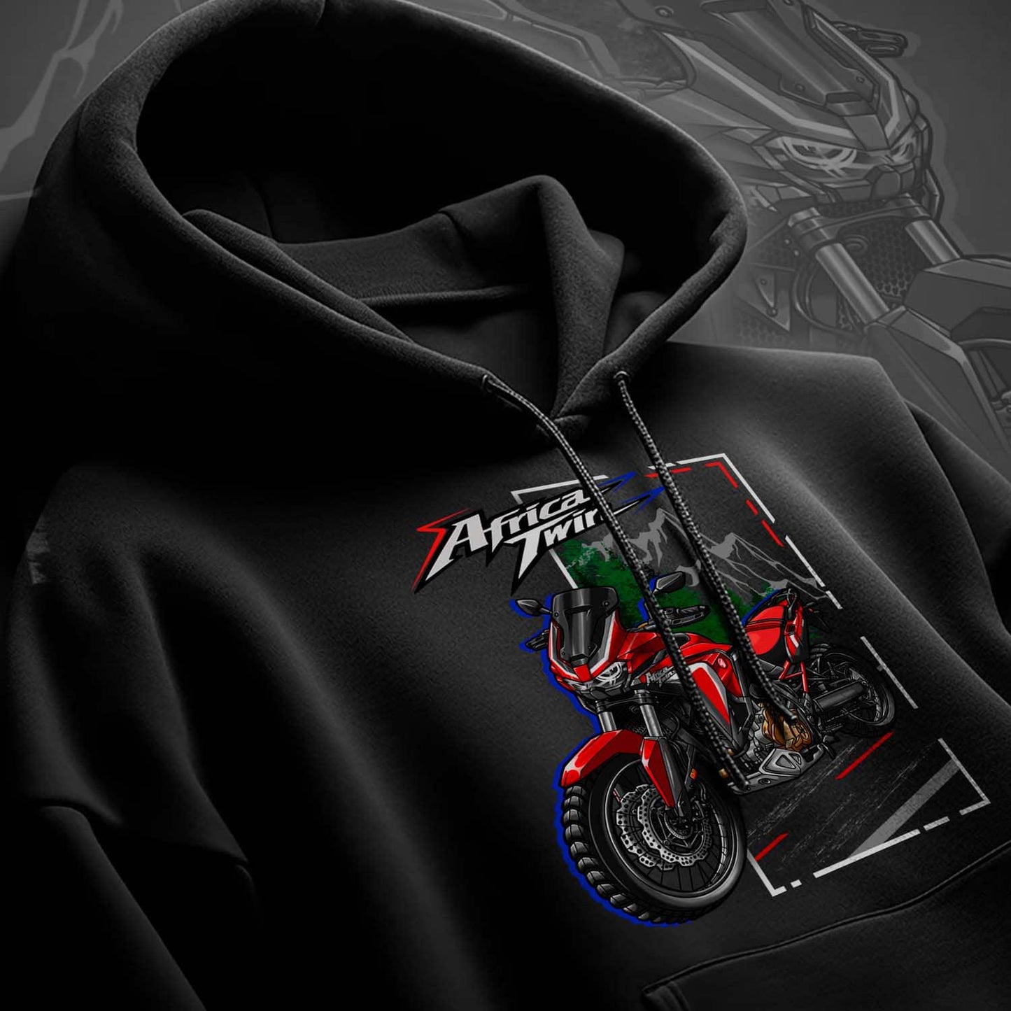 Honda CRF1100L Africa Twin 2020-23 Inspired Hoodie - Motorcycle Sweatshirt