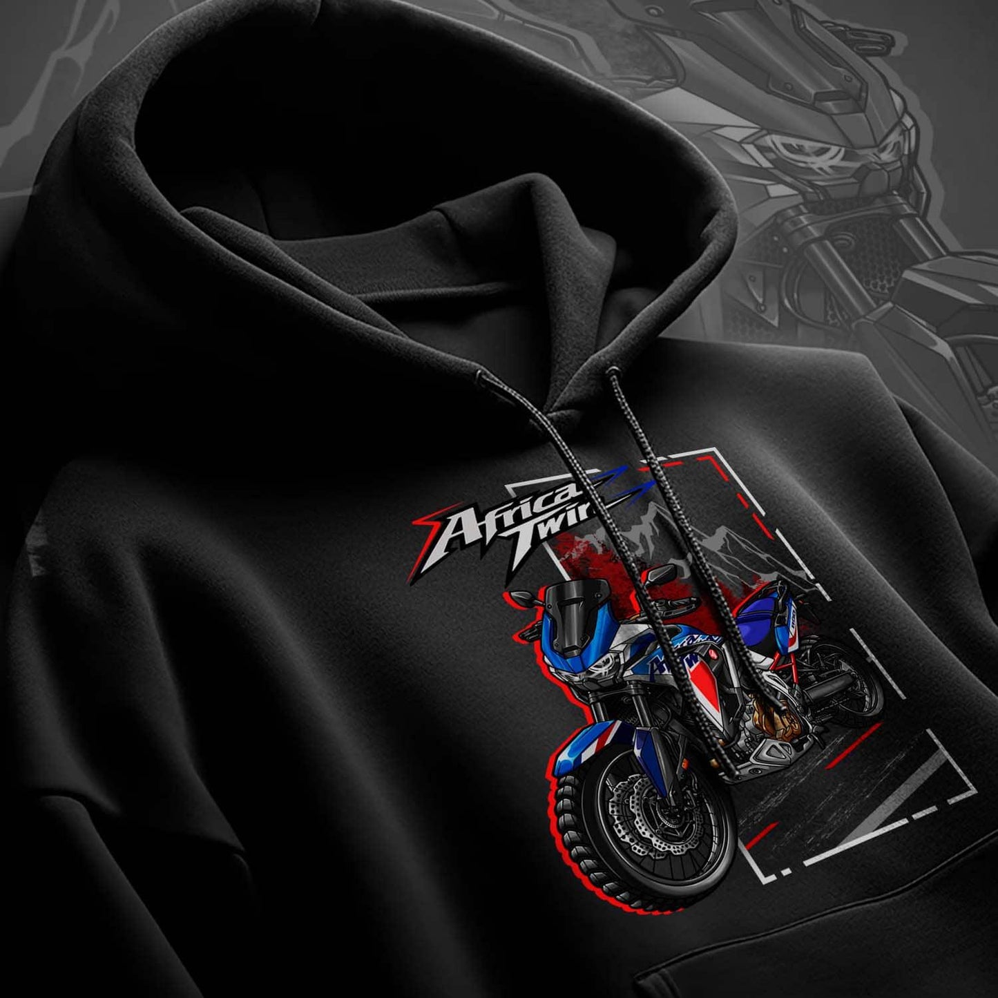 Honda CRF1100L Africa Twin 2020-23 Inspired Hoodie - Motorcycle Sweatshirt