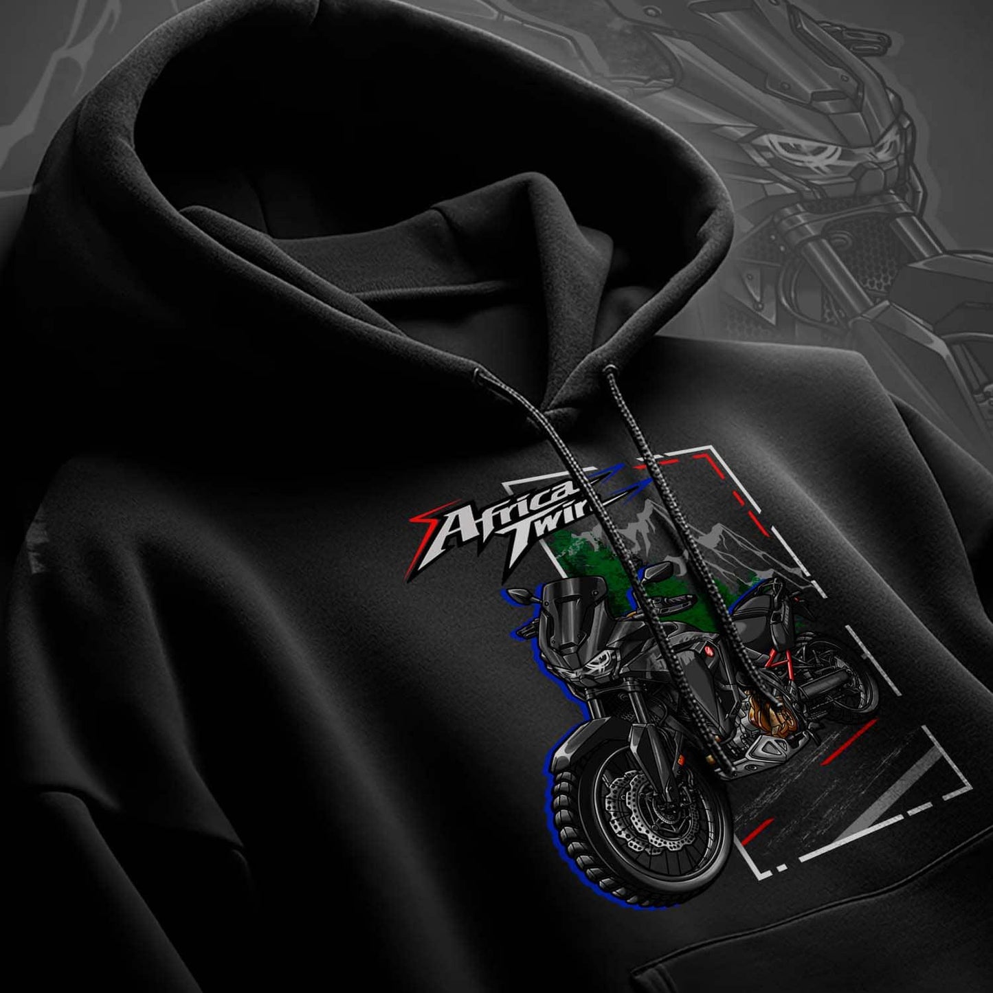 Honda CRF1100L Africa Twin 2020-23 Inspired Hoodie - Motorcycle Sweatshirt
