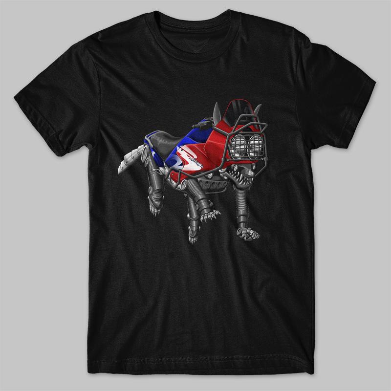 Honda Afriсa Twin XRV75O Inspired T-Shirt - ADV Motorcycle Tee Shirt