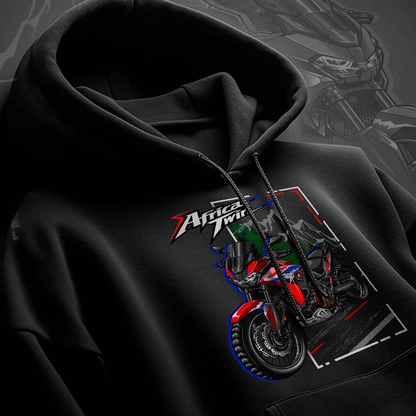 Honda CRF1100L Africa Twin 2024 Inspired Hoodie - Motorcycle Sweatshirt