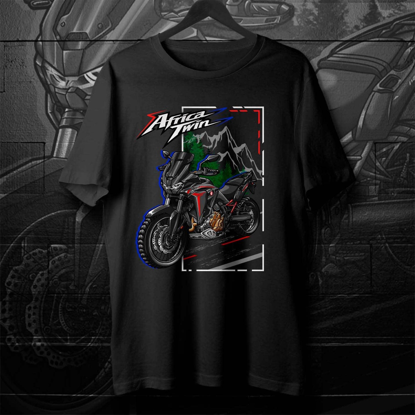 Honda CRF1100L Africa Twin 2020-23 Inspired T-Shirt - Motorcycle Tee Shirt