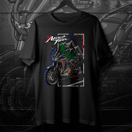 Honda CRF1100L Africa Twin 2020-23 Inspired T-Shirt - Motorcycle Tee Shirt