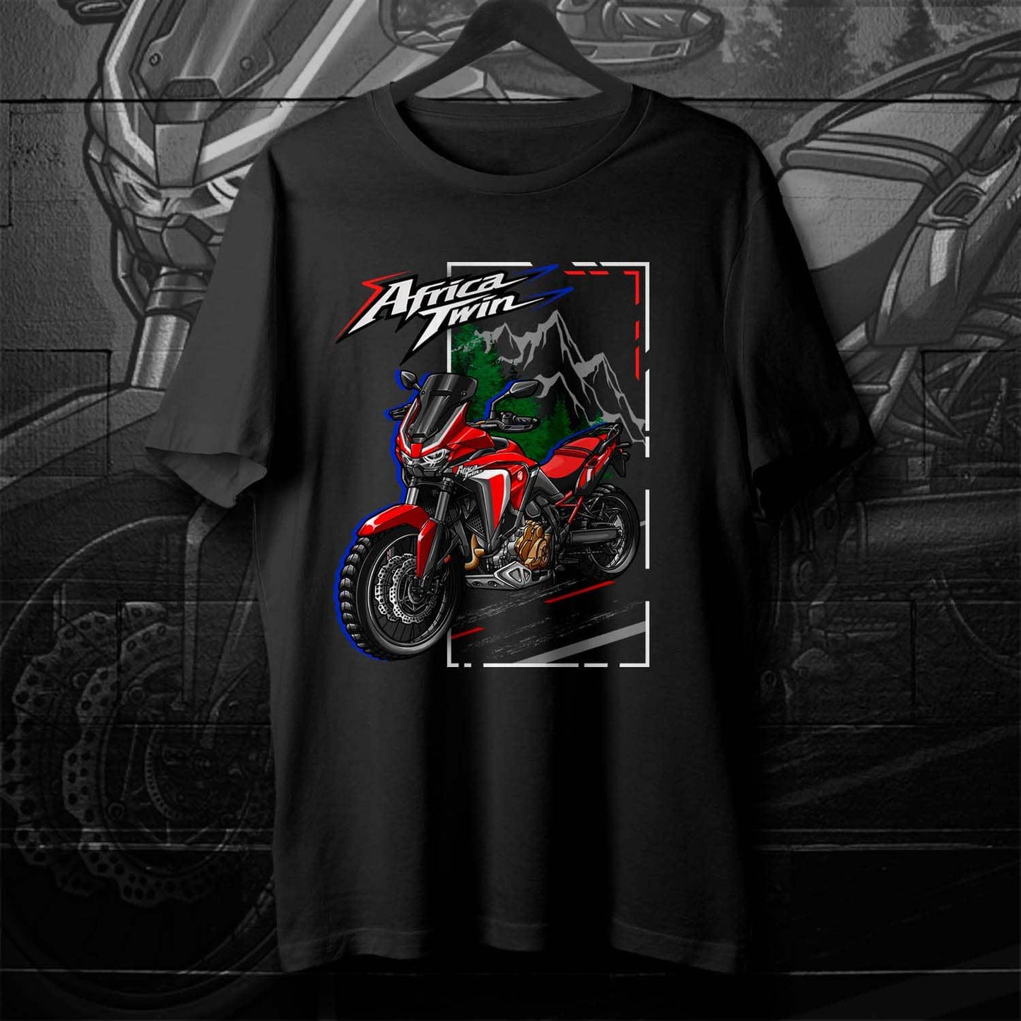 Honda CRF1100L Africa Twin 2020-23 Inspired T-Shirt - Motorcycle Tee Shirt