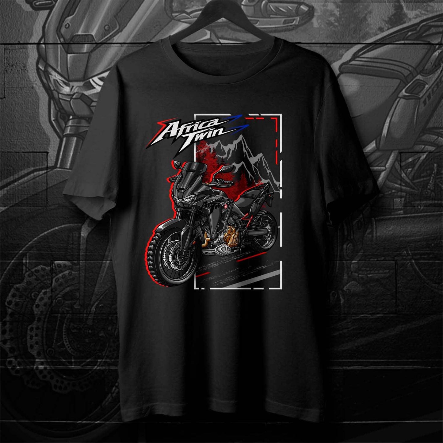 Honda CRF1100L Africa Twin 2020-23 Inspired T-Shirt - Motorcycle Tee Shirt