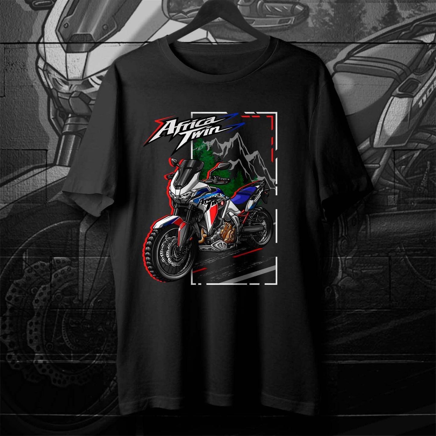 Honda CRF1100L Africa Twin 2020-23 Inspired T-Shirt - Motorcycle Tee Shirt
