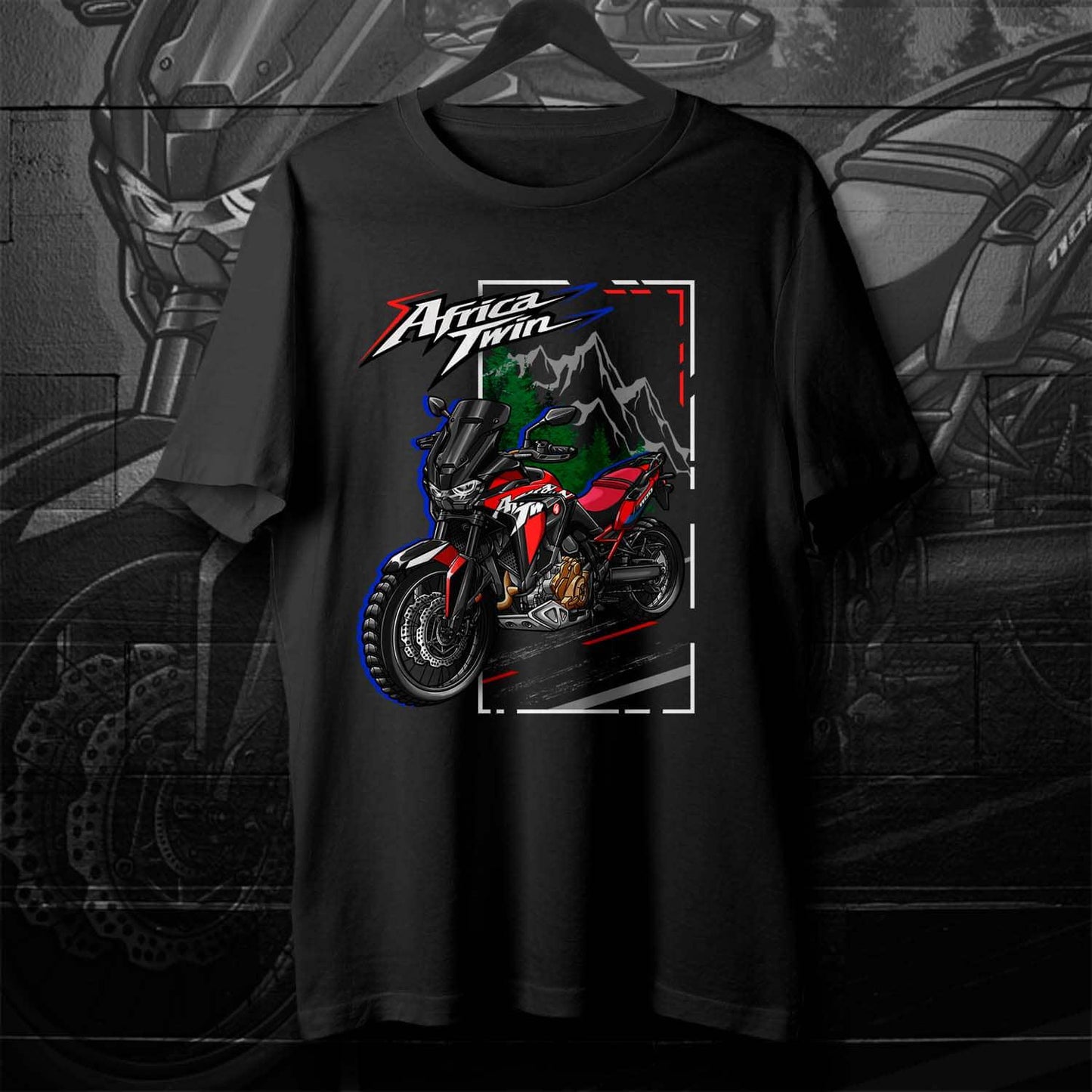Honda CRF1100L Africa Twin 2020-23 Inspired T-Shirt - Motorcycle Tee Shirt