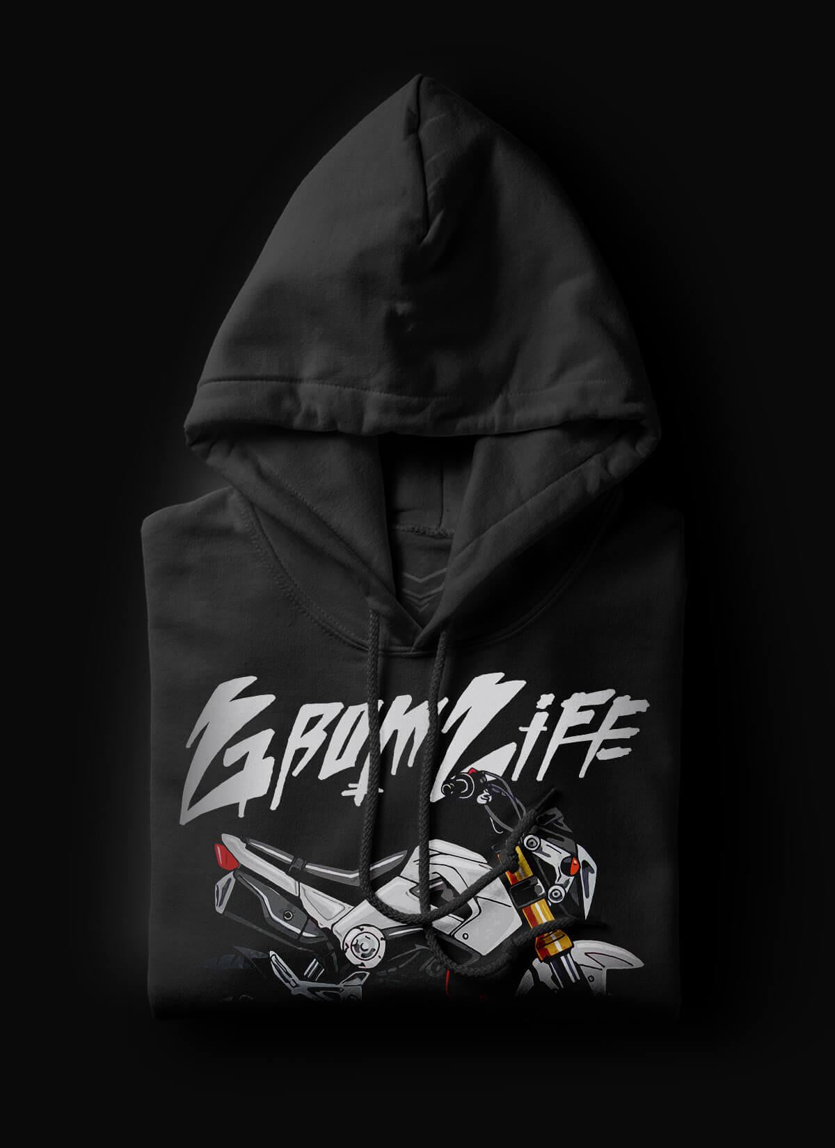 Honda Grom 2013-15 Inspired Hoodie - Motorcycle Sweatshirt