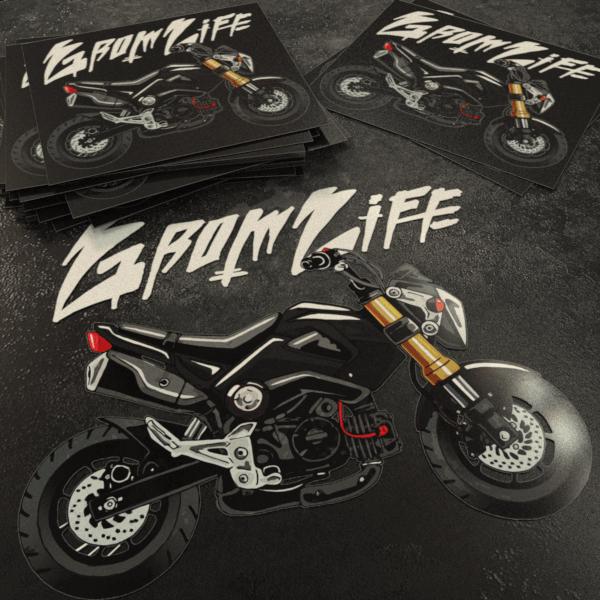 Honda Grom 2013-15 Stickers - Set of 3 Motorcycle Decals