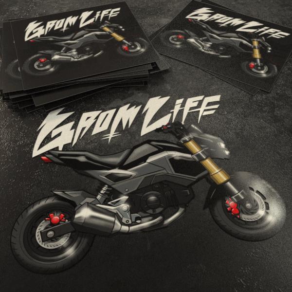 Honda Grom 2016-20 Inspired Stickers - Set of 3 Motorcycle Decals