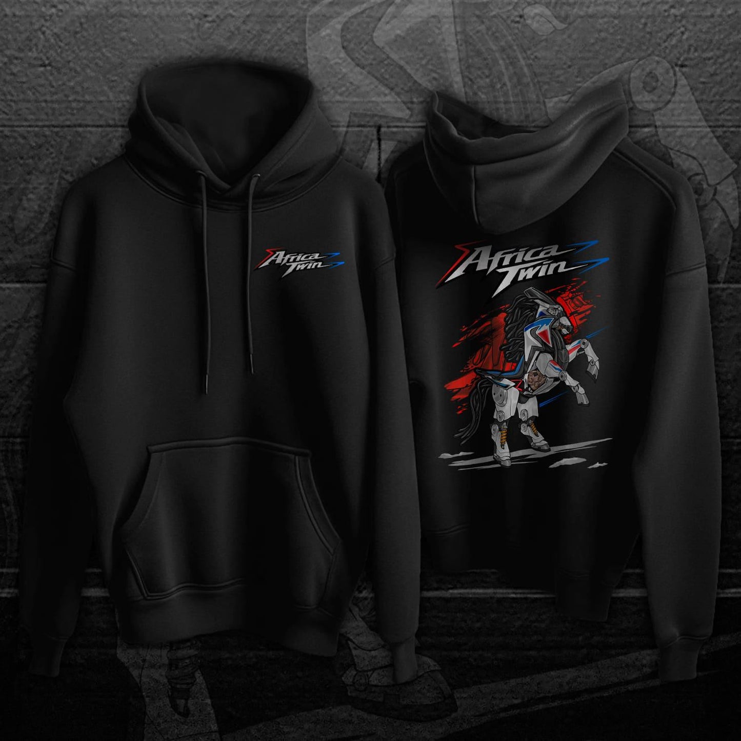 Honda CRF1100L Africa Twin 2020-22 Inspired Hoodie - ADV Motorcycle Sweatshirt