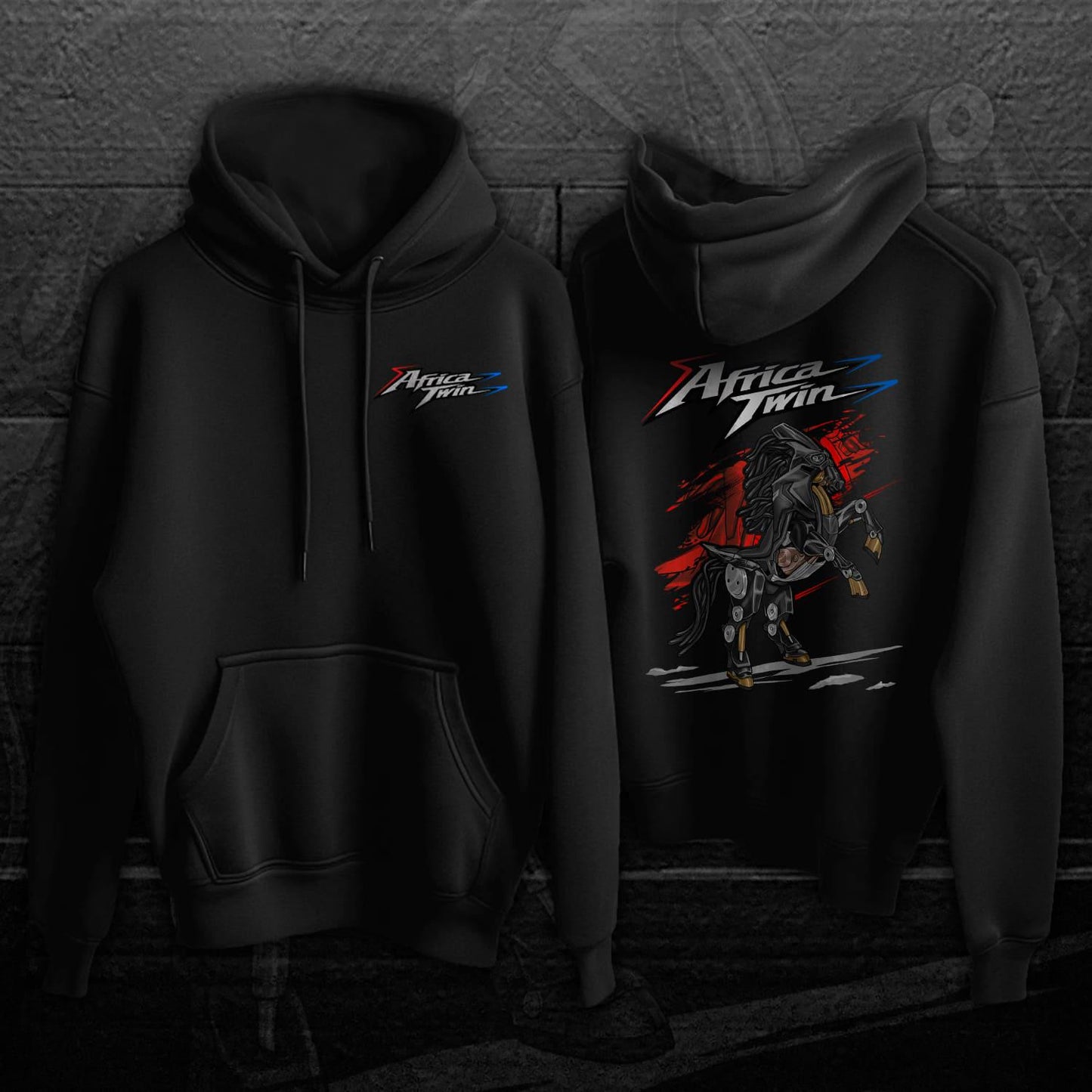 Honda CRF1000L Africa Twin 2016-19 Inspired Hoodie - ADV Motorcycle Sweatshirt