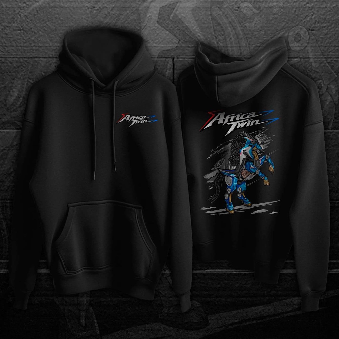 Honda CRF1000L Africa Twin 2016-19 Inspired Hoodie - ADV Motorcycle Sweatshirt