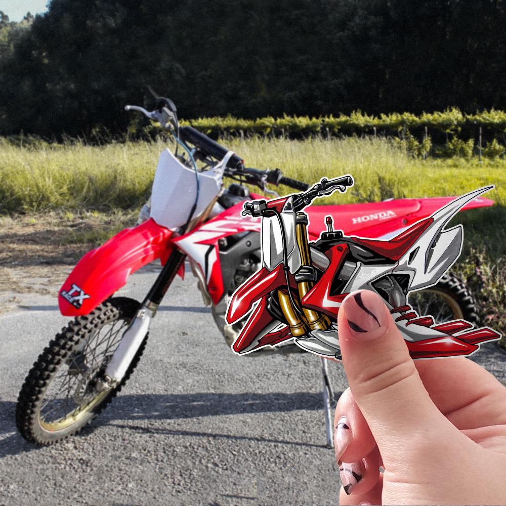 Honda CRF Inspired Stickers - Set of 3 Motorcycle Decals