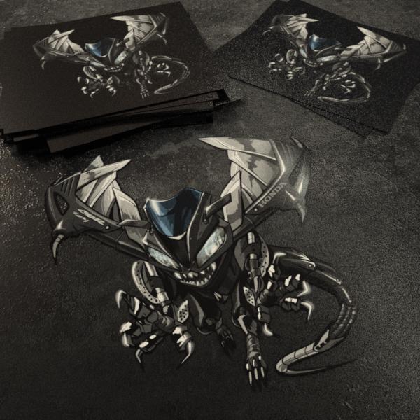 Honda CBR 1000RR 2006-07 Inspired Stickers - Set of 3 Motorcycle Decals