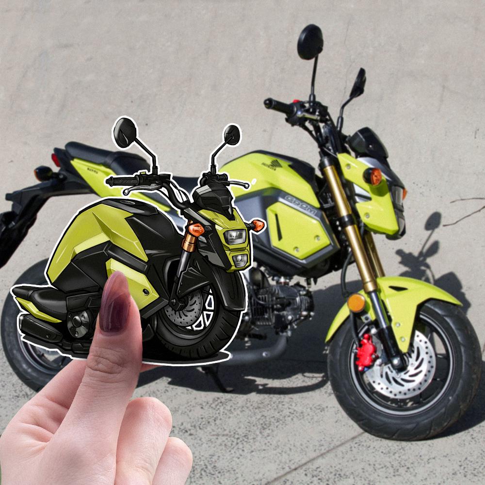 Honda Grom MSX125 Inspired Stickers - Set of 3 Motorcycle Decals