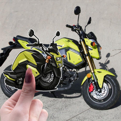 Honda Grom MSX125 Inspired Stickers - Set of 3 Motorcycle Decals
