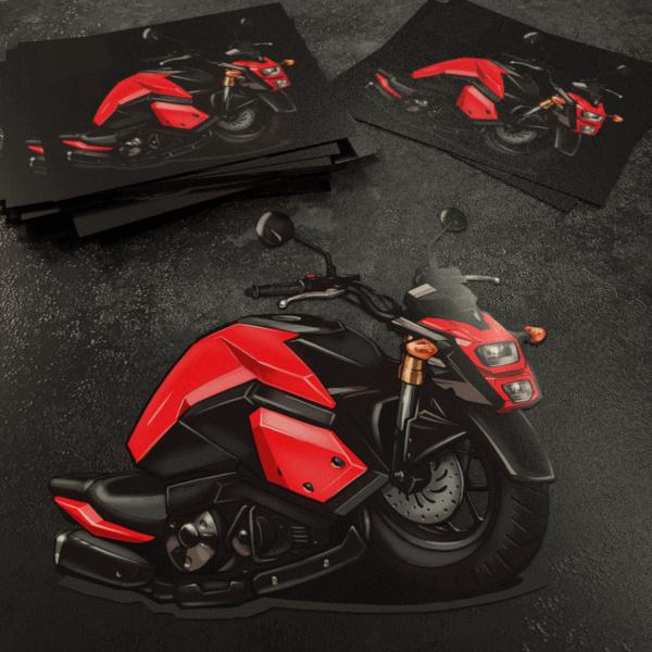 Honda Grom MSX125 Inspired Stickers - Set of 3 Motorcycle Decals