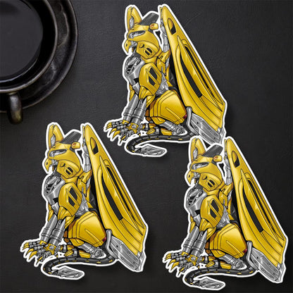 Honda GL1800 Gold Wing Inspired Stickers - Set of 3 Motorcycle Decals