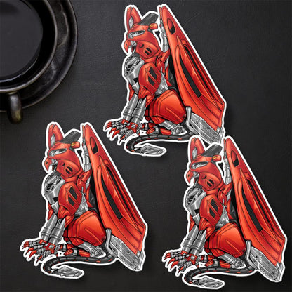 Honda GL1800 Gold Wing Inspired Stickers - Set of 3 Motorcycle Decals