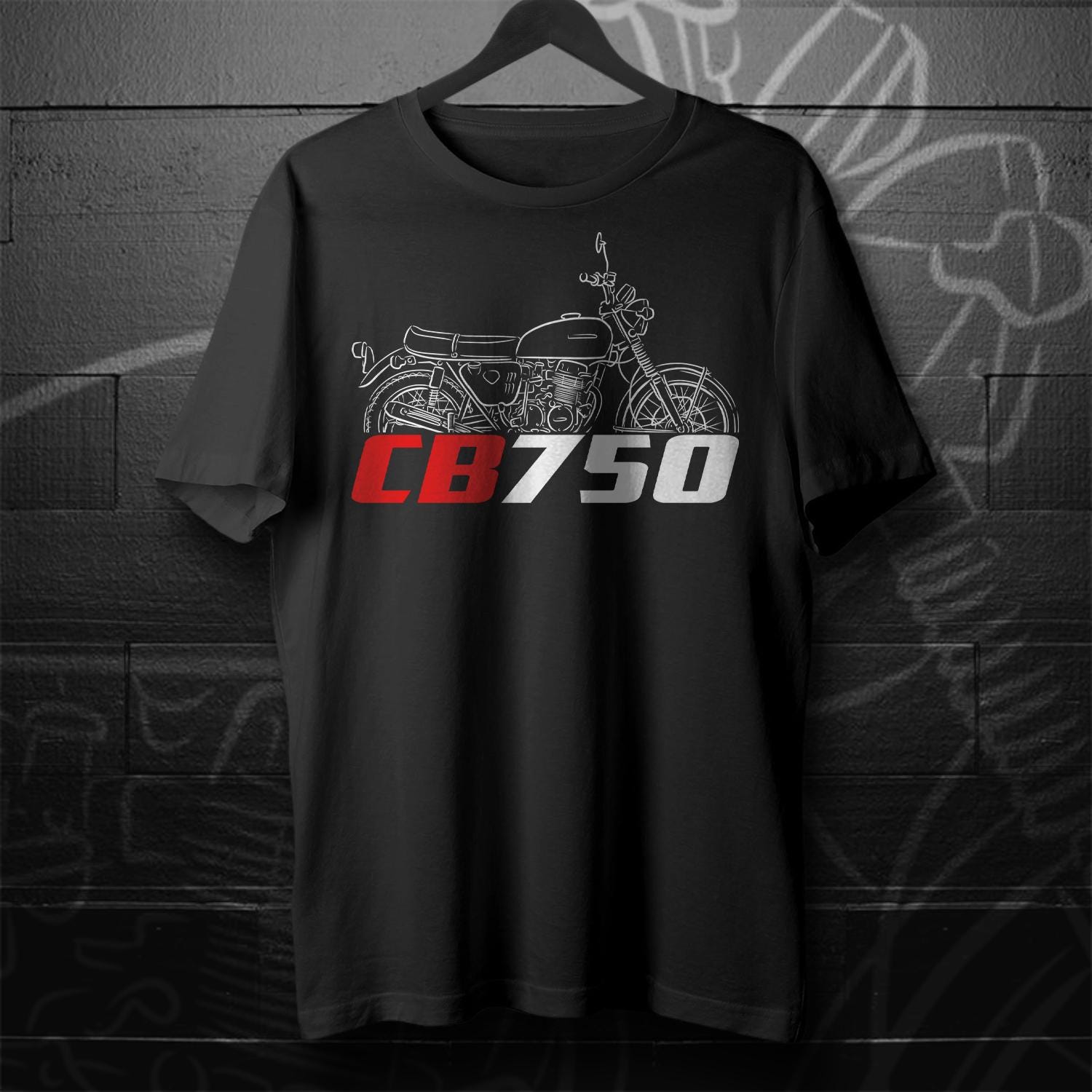 Honda CB750 | A | K | Hornet & Custom Inspired T-Shirt - Motorcycle Tee Shirt