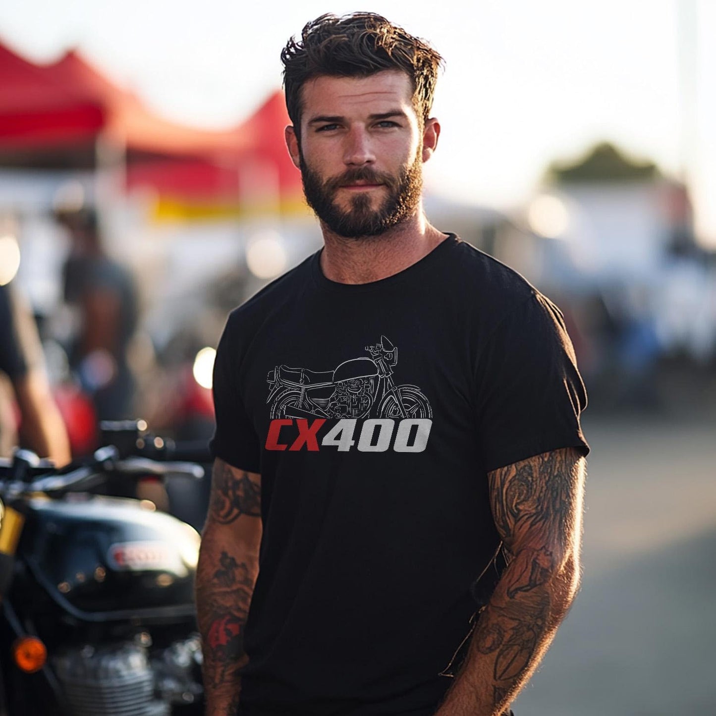 Honda CX 400 | C & E Inspired T-Shirt - Motorcycle Tee Shirt