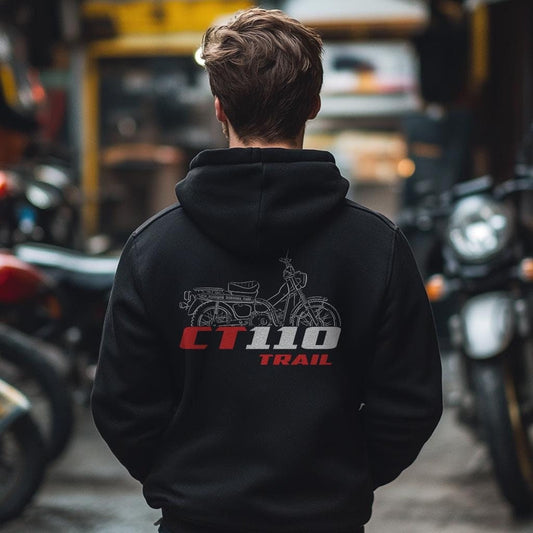 Honda CT110 Trail Inspired Hoodie - Motorcycle Sweatshirt
