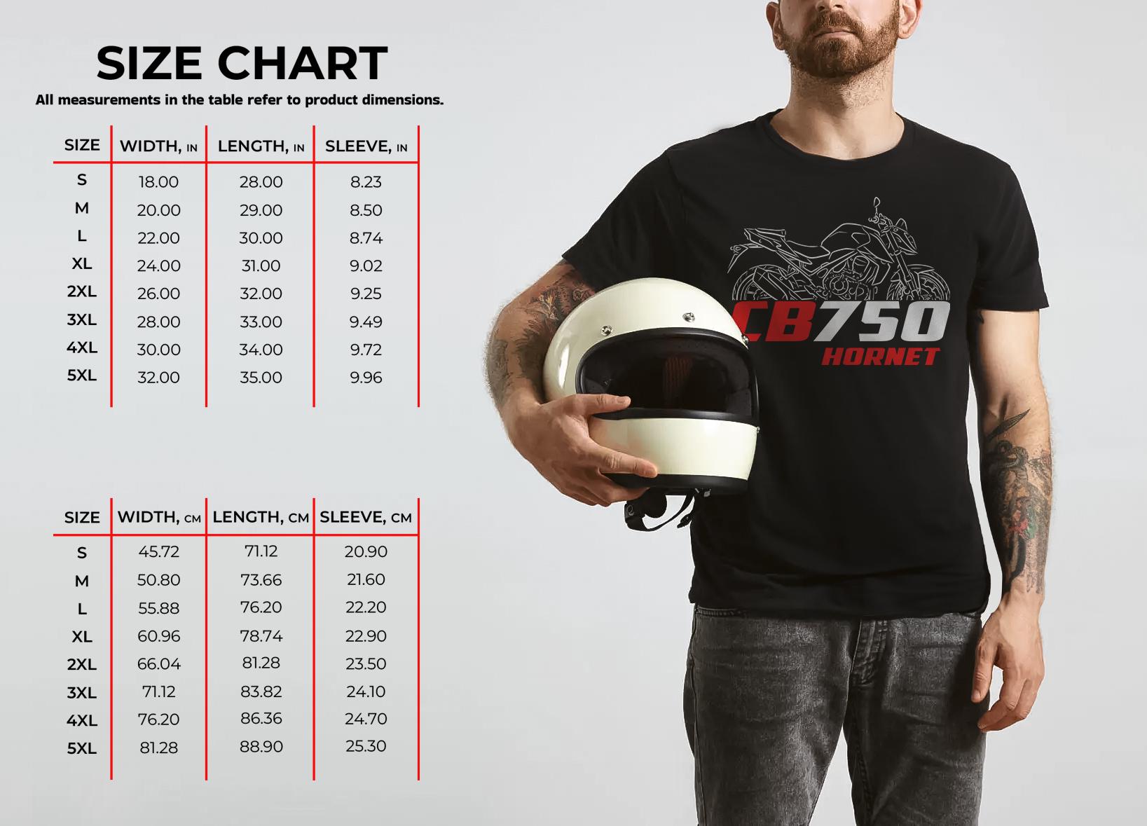 Honda CB750 | A | K | Hornet & Custom Inspired T-Shirt - Motorcycle Tee Shirt