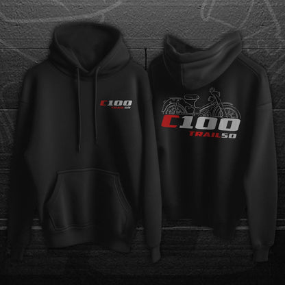 Honda C100 Trail 50 Inspired Hoodie - Motorcycle Sweatshirt