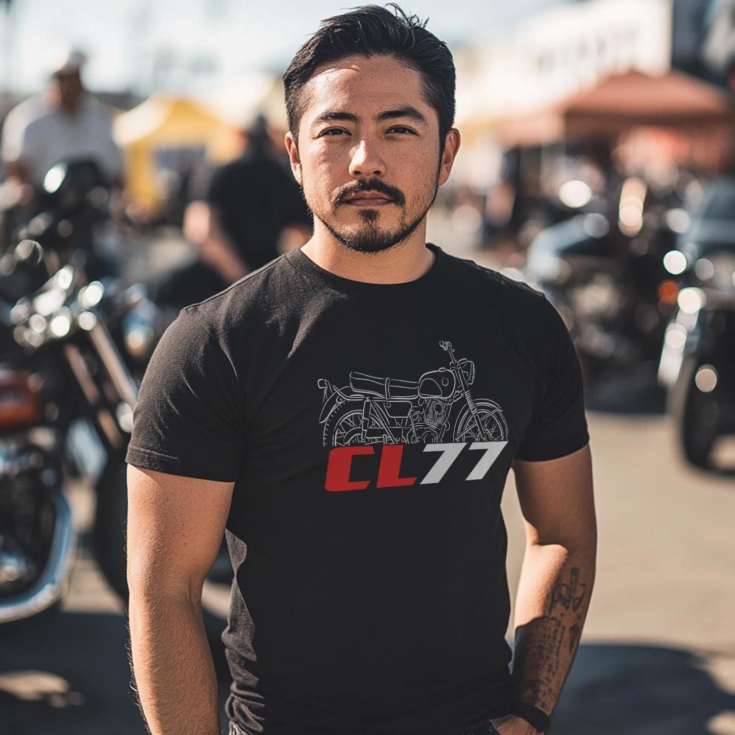 Honda CL77 Inspired T-Shirt - Motorcycle Tee Shirt