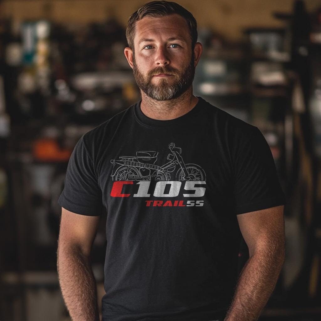 Honda C105 Trail 55 Inspired T-Shirt - Motorcycle Tee Shirt