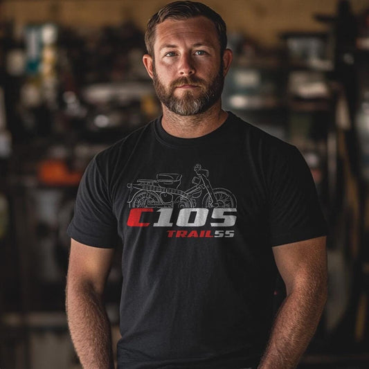 Honda C105 Trail 55 Inspired T-Shirt - Motorcycle Tee Shirt