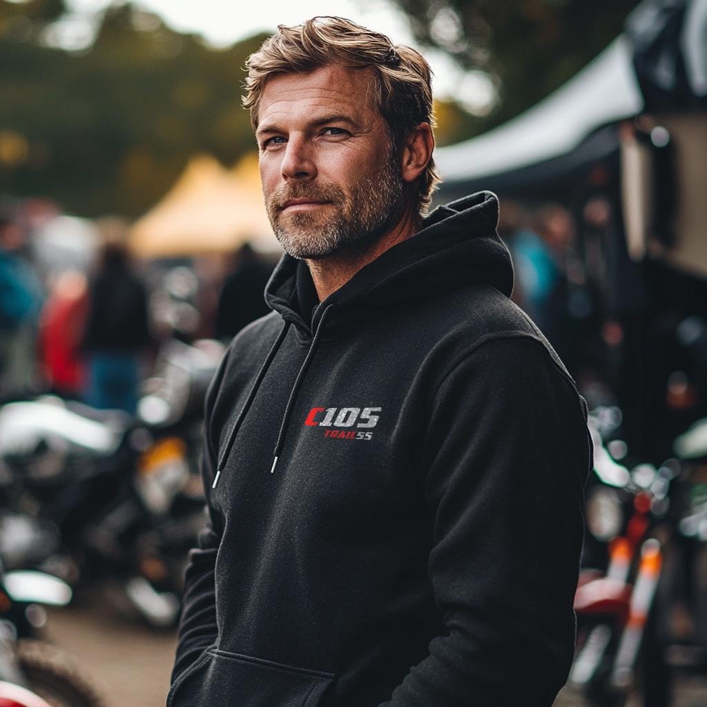 Honda C105 Trail 55 Inspired Hoodie - Motorcycle Sweatshirt