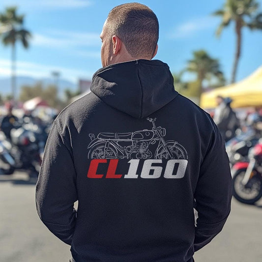 Honda CL160 Inspired Hoodie - Motorcycle Sweatshirt