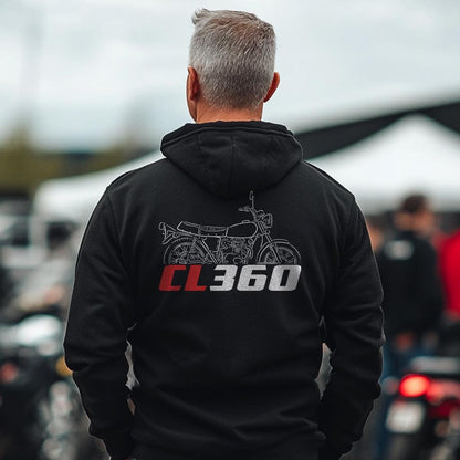 Honda CL360 Inspired Hoodie - Motorcycle Sweatshirt