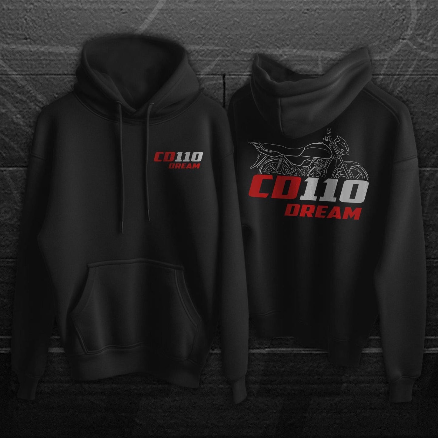 Honda CD 110 Dream Inspired Hoodie - Motorcycle Sweatshirt