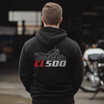 Honda CL500 Inspired Hoodie - Motorcycle Sweatshirt