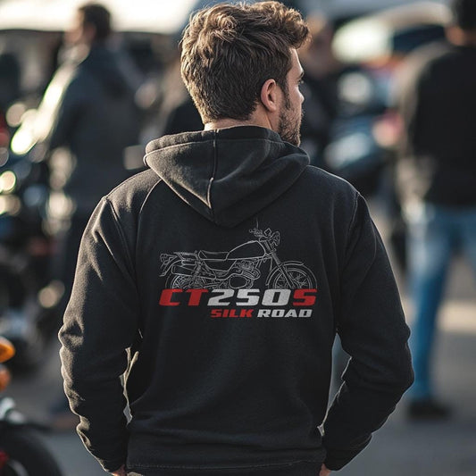 Honda CT250S Silk Road 1981 Inspired Hoodie - Motorcycle Sweatshirt