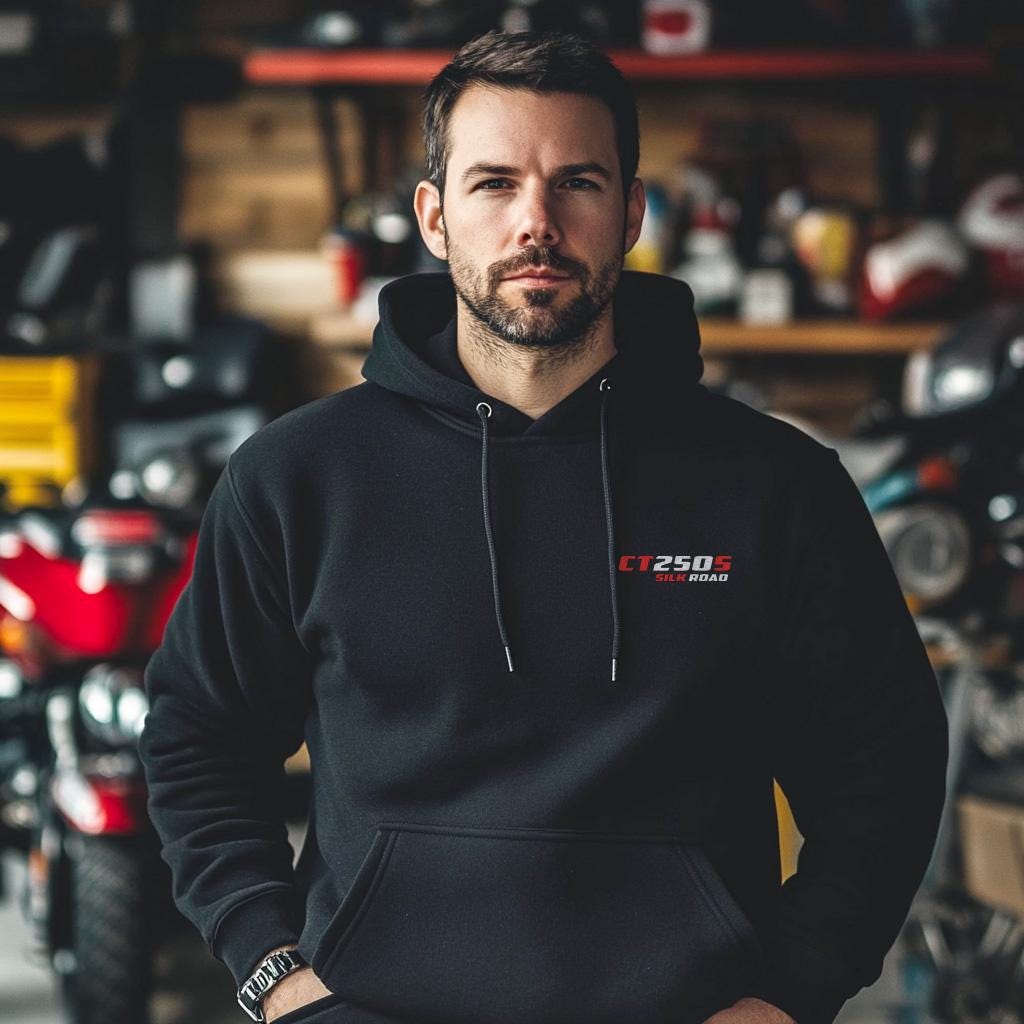 Honda CT250S Silk Road 1981 Inspired Hoodie - Motorcycle Sweatshirt