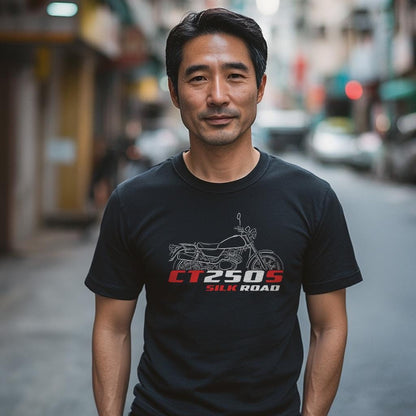 Honda CT250S Silk Road 1981 Inspired T-Shirt - Motorcycle Tee Shirt