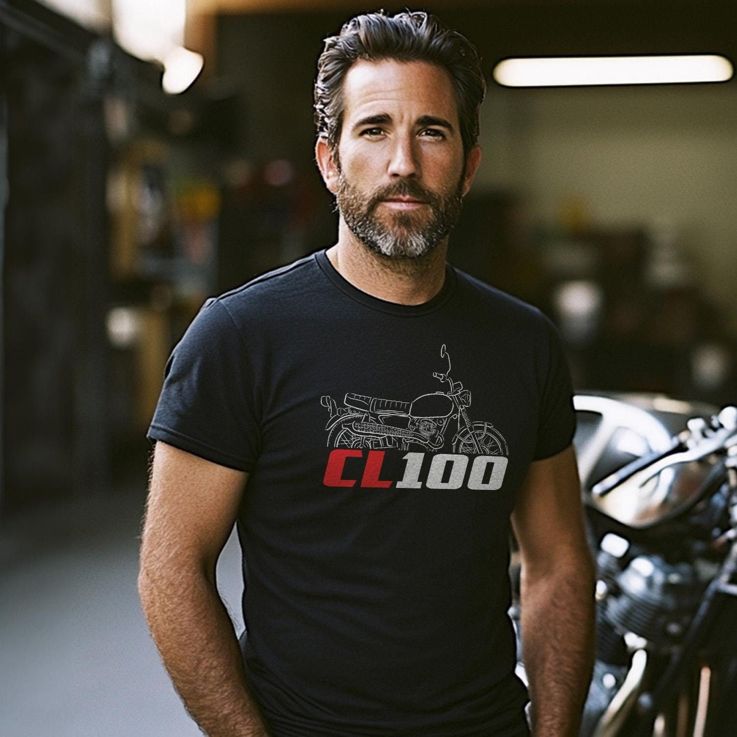 Honda CL100 Inspired T-Shirt - Motorcycle Tee Shirt